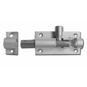 Straight Barrel Bolts 50mm to 102mm long Satin aluminium